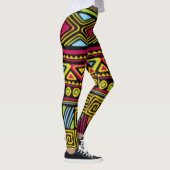 Afdrukontwerp voor Afrikaans multikleurenpatroon Leggings (Rechts)