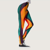 Afdrukontwerp voor Afrikaans multikleurenpatroon Leggings (Rechts)