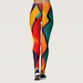 Afdrukontwerp voor Afrikaans multikleurenpatroon Leggings (Achterkant)