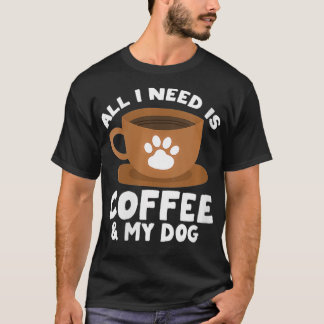 Afdrukontwerp voor Dog Coffee Paw-software voor vr T-shirt