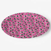 Afdrukontwerp voor roze Camo/Animal Papieren Bordje (Gekanteld)