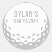 AFDRUKOPDRACHT envelop cadeau zegel golfbal (Voorkant)
