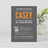 AFDRUKOPDRACHT voor Rachel - Bar Mitzvah van Casey Kaart (Staand voorkant)