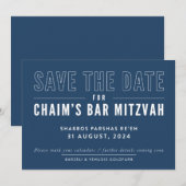 AFDRUKOPDRACHT voor Yehudis - Chaim's Bar Mitzvah  Kaart (Voorkant / Achterkant)