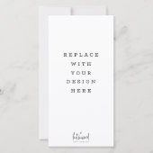 AFDRUKORDE 4 x 8-inch verticale hoge kaart (Voorkant)