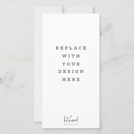 AFDRUKORDE 4 x 8-inch verticale hoge kaart (Voorkant)