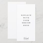 AFDRUKORDE 4 x 8-inch verticale hoge kaart (Voorkant / Achterkant)