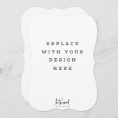 AFDRUKORDE 5 x 7-inch kaart Dicut Bracket edge (Voorkant / Achterkant)