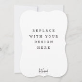 AFDRUKORDE 5 x 7-inch kaart Dicut Bracket edge (Voorkant)