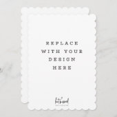 AFDRUKORDE 5 x 7-inch kaart Dicut Opgeroepen rand (Voorkant / Achterkant)