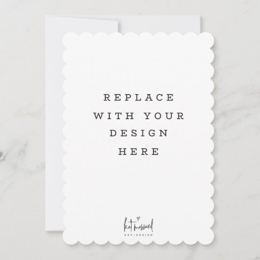 AFDRUKORDE 5 x 7-inch kaart Dicut Opgeroepen rand (Voorkant)