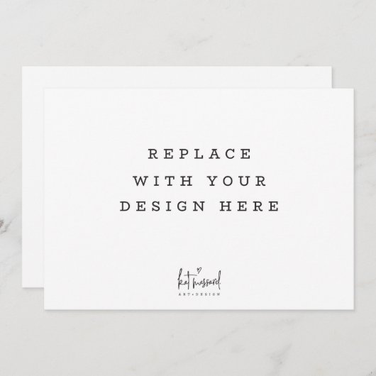 AFDRUKORDE 7 x 5 inch horizontale landschapskaart Kaart (Voorkant / Achterkant)