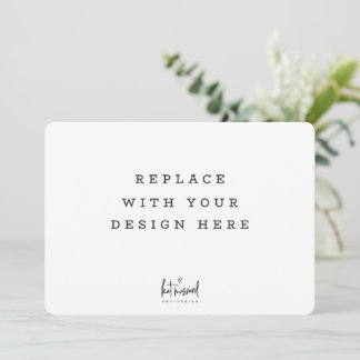 AFDRUKORDE 7 x 5-inch kaart Dicut afgeronde rand