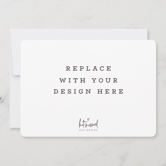 AFDRUKORDE 7 x 5-inch kaart Dicut afgeronde rand (Voorkant)