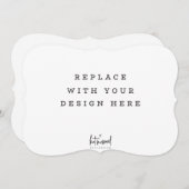 AFDRUKORDE 7 x 5-inch kaart Dicut Bracket edge (Voorkant / Achterkant)