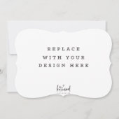 AFDRUKORDE 7 x 5-inch kaart Dicut Bracket edge (Voorkant)