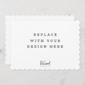 AFDRUKORDE 7 x 5-inch kaart Dicut Opgeroepen rand (Voorkant / Achterkant)