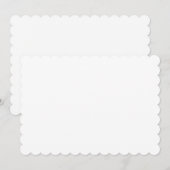 AFDRUKORDE 7 x 5-inch Kaart met opgerold rand blan (Voorkant / Achterkant)