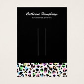 Afdrukpaneel met haarklemtoon visitekaartje (Voorkant)