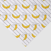 Afdrukpatroon Bananen en Stripes Tissuepapier (Detail)