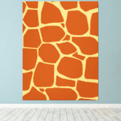 afdrukpatroon Giraffe Canvas Afdruk (Insitu (Houten vloer))