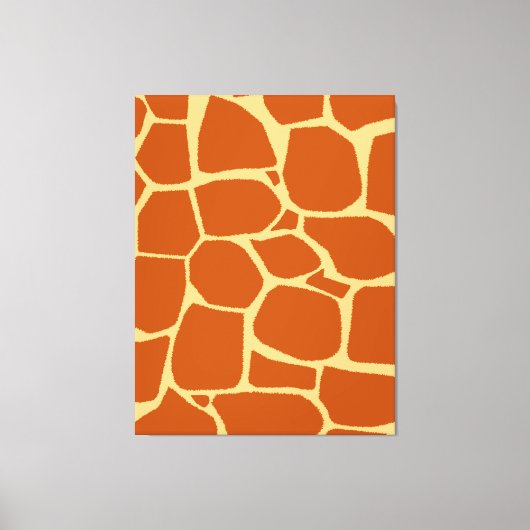 afdrukpatroon Giraffe Canvas Afdruk (Voorkant)