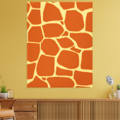 afdrukpatroon Giraffe Canvas Afdruk (Insitu (Woonkamer))