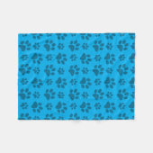 Afdrukpatroon met blauwe hondshaai fleece deken (Voorkant (Horizontaal))