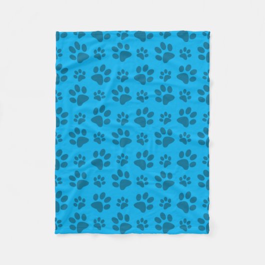Afdrukpatroon met blauwe hondshaai fleece deken (Voorkant)