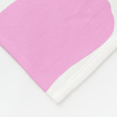 Afdrukpatroon met roze koe bevestigen fleece deken (Hoek)