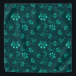 Afdrukpatroon plakken in groene kleur bandana<br><div class="desc">Afdrukpatroon plakken in groene kleur</div>