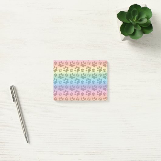 Afdrukpatroon regenbooghondenpag post-it® notes (Kantoor)