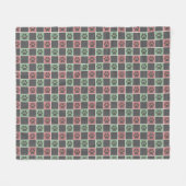 Afdrukpatroon rode en groene kerstcadeautjes fleece deken (Voorkant (Horizontaal))