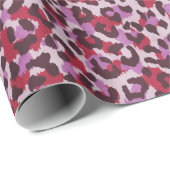 Afdrukpatroon rode paarse rode katheter cadeaupapier (Rol Hoek)