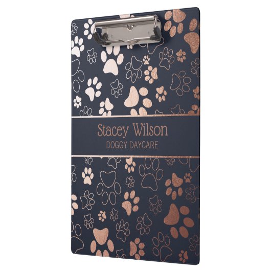 Afdrukpatroon roos Gold en marinewagentjes Klembord (Links)