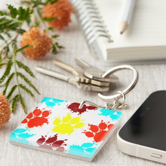 Afdrukpatroon schilderplaat sleutelhanger (Voorkant Rechts)