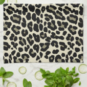 Afdrukpatroon Tan en koffieluipaard Theedoek (Gevouwen)