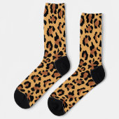 afdrukpatroon van leopard sokken (Links)