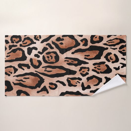 Afdrukpatroon van luipaard badhanddoek (Badhanddoek)