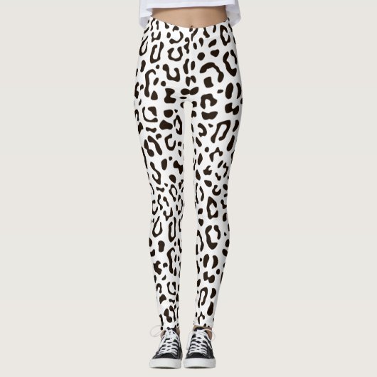 Afdrukpatroon van luipaard leggings (Voorkant)