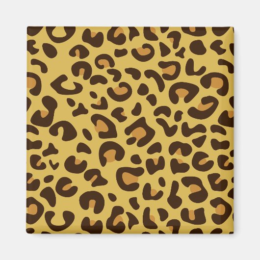 Afdrukpatroon van luipaard magneet (Voorkant)