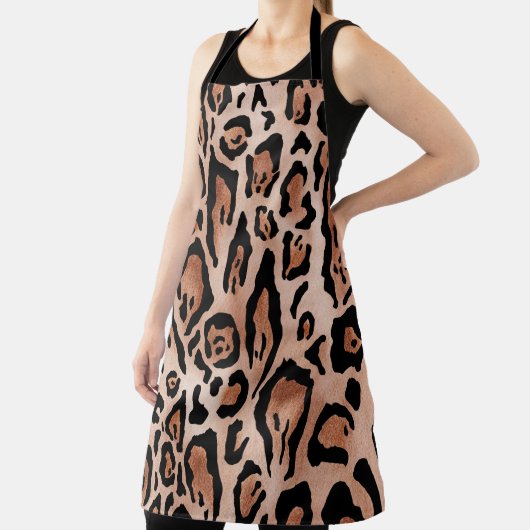 Afdrukpatroon van luipaard schort (Insitu)