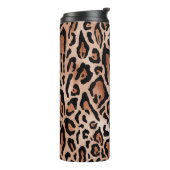 Afdrukpatroon van luipaard thermosbeker (Gedraaid links)