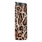 Afdrukpatroon van luipaard thermosbeker (Geroteerd rechts)