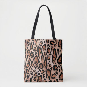 Afdrukpatroon van luipaard tote bag