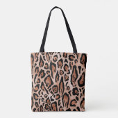 Afdrukpatroon van luipaard tote bag (Achterkant)