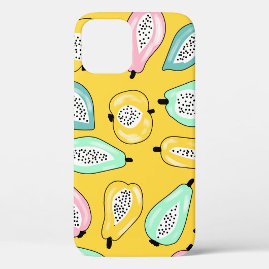 Afdrukpatroon van tropische vruchten Case-Mate iPhone case (Achterkant)