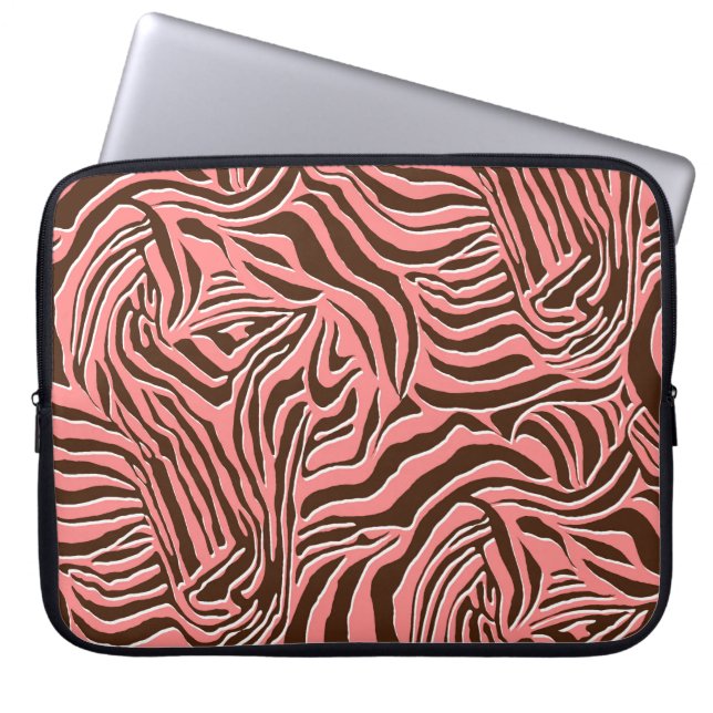 Afdrukpatroon zonder zebra laptop sleeve (Voorkant)