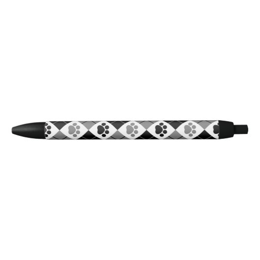 Afdrukpatroon zwart en grijs zwarte inkt pen (Voorkant)