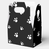 Afdrukpatroon zwart-wit-pop-uppagina's bedankdoosjes (Geopend)